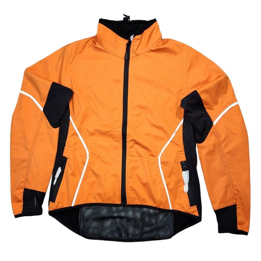 Zorrel Weather Series Women's Orange L/S Full Zip Windbreaker Jacket Sz Med NWOT
